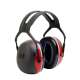 3M X3A PELTOR EARMUFFS, RED, HEADBAND